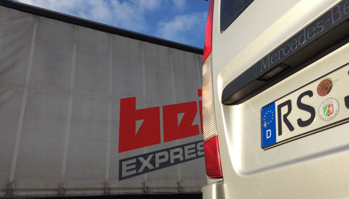 Fahrzeug der Firma Beitzel Express-Logistik